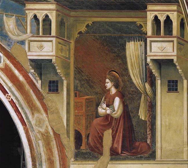 GIOTTO di Bondone The Virgin Receiving the Message oil painting image